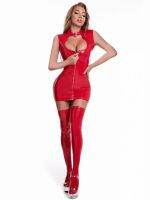 【CW】♂  Faux Leather Hollow Out Elastic Bodycon Pack Hip Leoatrd