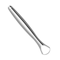 ‘；【。 Stainless Steel Tongue Scraper Metal Oral Hygiene Fresh Breath Cleaner Brush