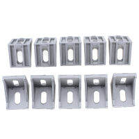 10Pcs 4040อลูมิเนียมมุมรหัส Nut Hole Connector รองรับ T-Slot Profile Frame