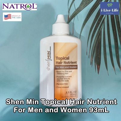 50% OFF ราคา Sale!!! โปรดอ่าน EXP: 12/2023 ผลิตภัณฑ์ระดับโลก บำรุงหนังศรีษะ ธรรมชาติ 100% Shen Min® Topical Hair Nutrient, For Men and Women 93mL - Natrol
