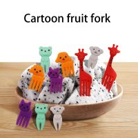 Pack of 10 Fruit Picks Decorative Forks Party Appetizer Prods Toothpicks