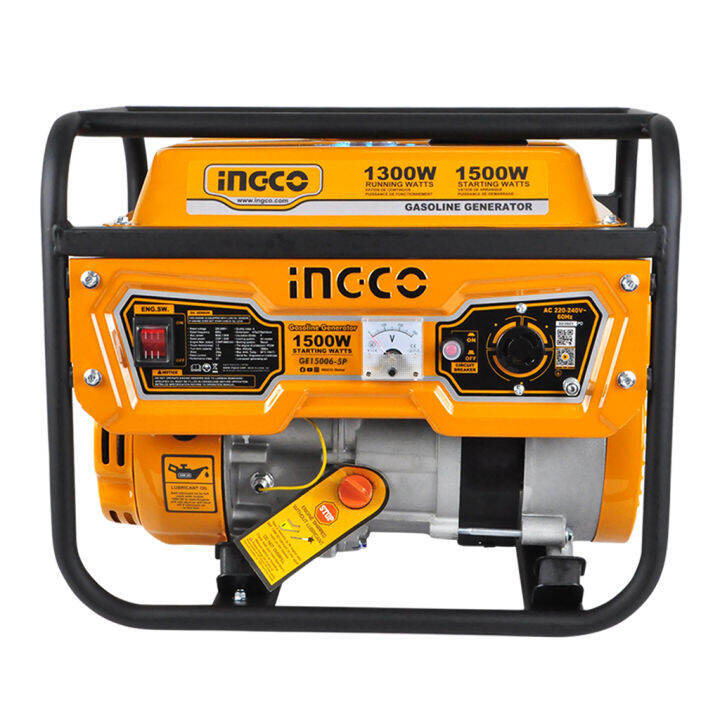 Mini Generator Inco INGCO 3.5HP | 1500W/1300W Gasoline Generator GE15006-5P ING-PT OSOS ...