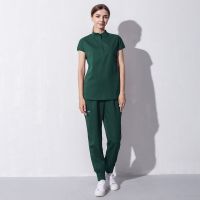 Green Hospital Uniform High-end Elastic Fabric Veterinary Clinic Operating Room Surgical Gown Medical Uniform Scrubs Jogger Suit