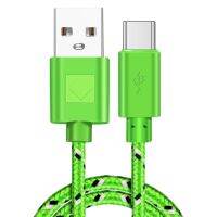 USB สายไนล่อนชนิด C สายเคเบิลข้อมูลสายชาร์จเร็วสำหรับ Samsung S10 S9 Note 9 Oneplus Xiaomi โทรศัพท์มือถือ Huawei Type-C สาย USB-C