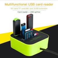 Usb Splitter สายความเร็วสูงสำหรับแล็ปท็อป Card Reader Tf Card Reader 2.0 3พอร์ต Usb Combo Multi Usb Hub