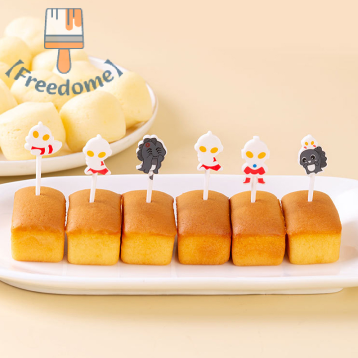 freedome-6-10ชิ้นฮาโลวีนพลาสติกส้อมผลไม้เด็กขนมตกแต่งเค้กหยิบ