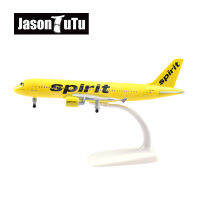 JASON TUTU 20ซม. Spirit Airlines A320เครื่องบินรุ่นเครื่องบิน Diecast โลหะเครื่องบินรุ่น Airbus 320 Drop Shipping