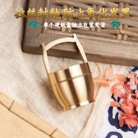 Original ⭐️⭐️⭐️⭐️⭐️ Brass Bucket of Gold Ornaments A Bucket of Jiangshan High-end Decorations Living Room Study Lucky Ornaments Wedding Gifts