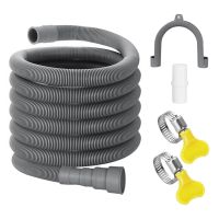 ชุดต่อท่อน้ำทิ้ง Universal Washing Machine Hose 10Ft, Include cket Hose Connector And Hose Clamps Drain Hoses