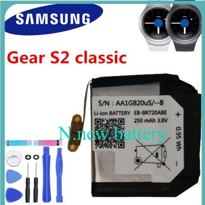 สำหรับSamsungเกียร์S2 คลาสสิกSM-R720 R720 R732 สมาร์ทนาฬิกา 250mAhแบตเตอรี่ทดแทนEB-BR720ABE....