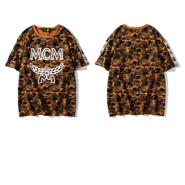 bape-mcm-เสื้อแจ็กเก็ต-ลายพราง-ปักโลโก้ด้านข้าง