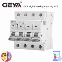 【LZ】✙ஐ  GEYA-Mini disjuntor alta capacidade de ruptura MCB Din Rail GYM9H 4P 10KA 6A-63A tipo AC fabricante direto da fábrica