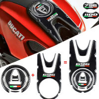 สำหรับ Ducati Monster 696 796 821 1100 1200 Diavel 3D คาร์บอนดูรถจักรยานยนต์ก๊าซหมวกสติ๊กเกอร์ถัง Pad ป้องกัน