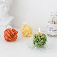 Creative Handmade Wool Ball Candle Aromatherapy Candle Gift Box INS Photo Props Essential Oil Scented Candle Home Decoration