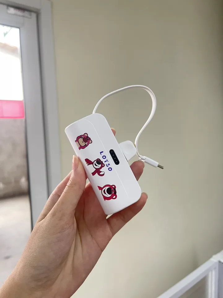 Power Bank พาวเวอร์แบงค์จิ๋วไร้สาย สีขาว น่ารัก รุ่นนี้เอาขึ้นเครื่องได้จ้า  | Lazada.Co.Th