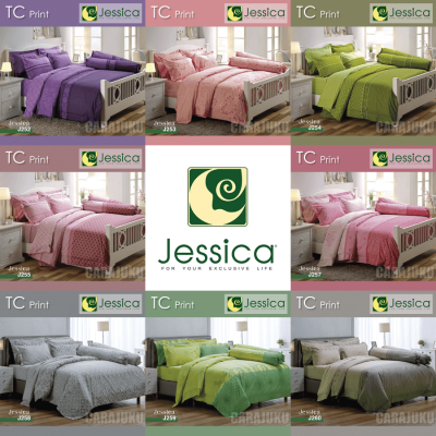 JESSICA ชุดผ้าปูที่นอน 5 ฟุต (ไม่รวมผ้านวม) พิมพ์ลาย Graphic Print (ชุด 5 ชิ้น) (เลือกสินค้าที่ตัวเลือก) #เจสสิกา ผ้าปู ผ้าปูที่นอน กราฟฟิก