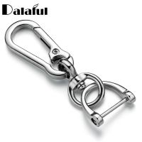 Creative Metal Car Keyring Keychain Mens Key Chain Holder High-Quality Horseshoe Buckle Hanging Key Ring Accessories K411 Key Chains