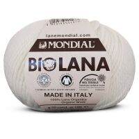 MONDIAL BIOLANA 100% เส้นด้ายถักขนสัตว์อินทรีย์ [50กรัม]