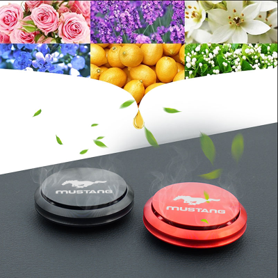 【cw】Car Air Freshener Diffuser Refillable Solid Perfume For Ford Mustang Gt Shelby Metal Aromatpy Auto Emblem Accessories ！