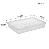 Egg Storage Box Kitchen Accessories Organizer Refrigerator Crisper Storage Organizer Drawer Type Transparent Plastic Box