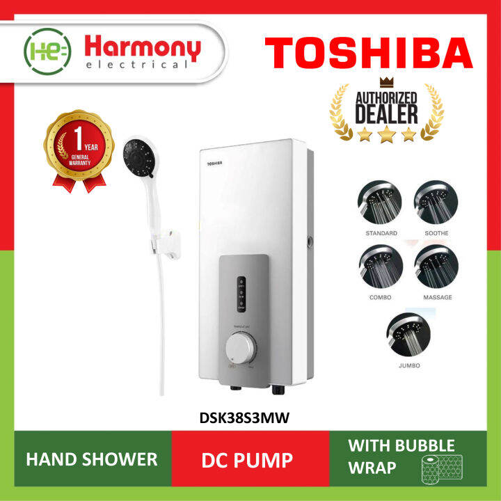 (BEST SELLER) TOSHIBA Instant Water Heater DC PUMP DSK38S3MW 热水器