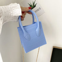 2022 Summer Trendy Smiley Face Bag Small Square Fashion Mini Chain Hand Shoulder Messenger Blue White Pink Jelly Female Handbag