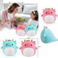 Crown Axolotl Stuffed Animal Toys Cute Soft Plush Doll Pillow Kids Birthday Gift Home Decoration Stuffed Toys