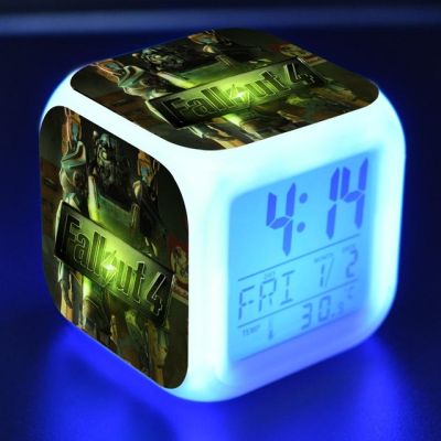 【Worth-Buy】 ของเล่นการ์ตูนนาฬิกาปลุกเด็ก Led เปลี่ยนสีนาฬิกาดิจิตอลไฟปลุกตอนกลางคืนเรืองแสงอิเล็กทรอนิกส์