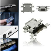 Type B Micro USB 5 Pin Female Mount Jack Connector Port Socket Copper microusb miniusb ซ็อกเกต micro usb ตัวเมีย 5 ขาแจ็คช่องเสียบพอร์ต คอนเนคเตอร์