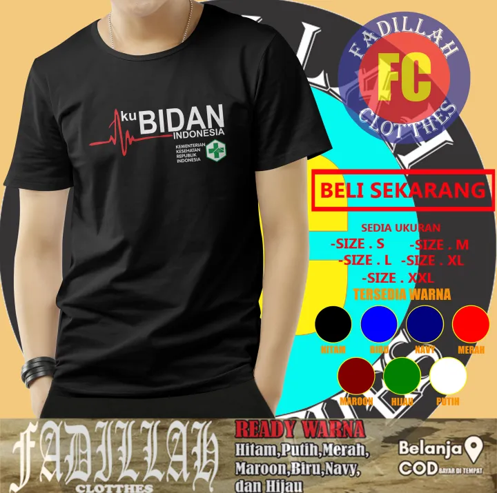 Kaos Baju Aku Bidan Indonesia Puskesmas Logo KKRI Baju Distro Lazada Indonesia