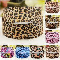 7/8 22mm 1" 25mm 1-1/2" 38mm 3" 75mm leopard Cartoon Character printed Grosgrain Ribbon party decoration 10 Yards Mul132 Gift Wrapping  Bags