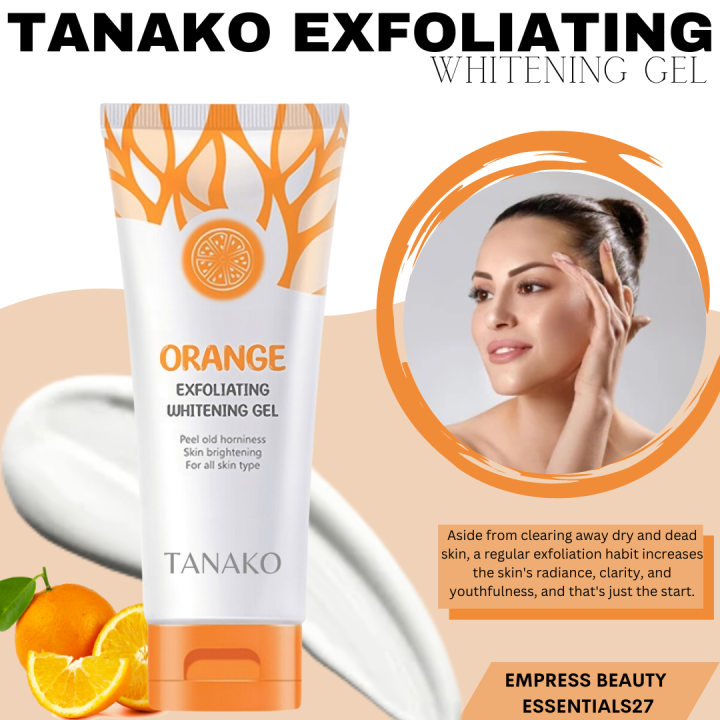 ORIGINAL Orange Exfoliating Whitening Gel Body Scrub Facial Exfoliating ...