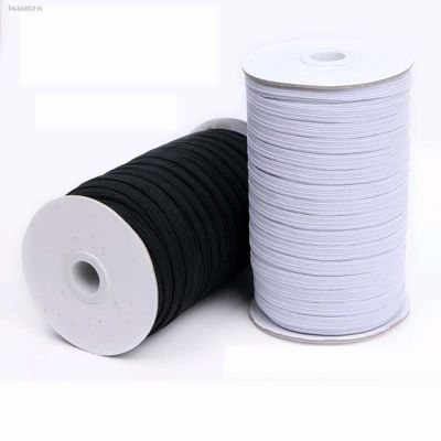 ◎♠◕ 3MM High Elastic Band Ribbon DIY Sewing Clothes Garment Trousers Accessories White Black 8 56 Meter