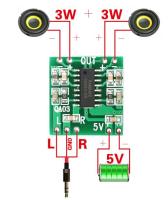 【YF】 10Pcs/1pc PAM8403 Audio 2x3W Mini Digital Power Amplifier Board for Class D Stereo Module 5V