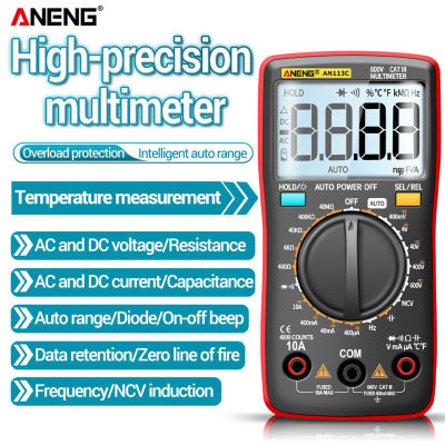 ANENG AN113CE Digital Professional Multimeter 4000 Counts Eletric Auto ACDC Voltage tester Current Ohm Ammeter Detector Tool