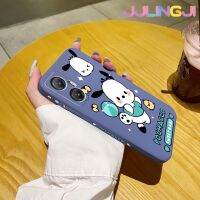 Jjlingji เคสสำหรับ Infinix Hot 20 5G Hot 20S เคสการ์ตูน Pochacco นิ่มบางเคสมือถือด้านข้างขอบสี่เหลี่ยมกรอบซิลิโคนเคสนิ่มเคสป้องกันการกระแทก