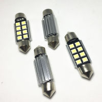 4pcs dome lamps 31mm 36mm 39mm 41mm Festoon 8 smd LED ERROR FREE 5630 5730 CANbus C5W led interior reading white ice blue bulbs