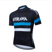 MTB Sportwear STRAVA Pro Team Cycling Jersey Sets Mens Bicycle Clothing Skinsuit Bib Shorts Sleeve Summer Breathable Bike Outfit