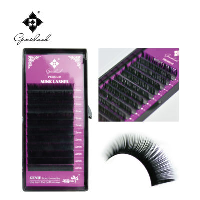 Genielash 0.07JBCDL 4 pcsLot Factory Price Top Quality Handmade Eyelash Extension Natural curl Makeup Free Shipping