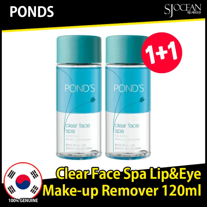 POND'S Clear Face Spa Lip & Eye Makeup Remover 120ml + 120ml Lazada PH