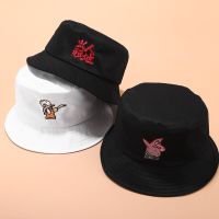 New Chic Embroidery Fisherman Hat Womens Street Wild Sun Protection Hat Summer Outdoor Leisure Bucket Hat Unisex Panama Bob Cap