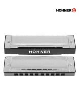 Hohner ฮาร์โมนิก้า คีย์ G / 10 ช่อง รุ่น Silver Star (Harmonica Key G, เมาท์ออแกนคีย์ G) + แถมฟรีเคส &amp; ออนไลน์คอร์ส