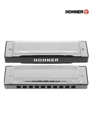 Hohner ฮาร์โมนิก้า คีย์ G / 10 ช่อง รุ่น Silver Star (Harmonica Key G, เมาท์ออแกนคีย์ G) + แถมฟรีเคส &amp; ออนไลน์คอร์ส
