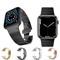 （Bar watchband）สายโลหะสำหรับนาฬิกาวง7 45มิลลิเมตร41มิลลิเมตร Racelet สายรัดข้อมือสำหรับ Iwatch 7 6 5 4 344มิลลิเมตร42มิลลิเมตร40มิลลิเมตร38มิลลิเมตรวง