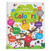 Usborne lift the flap colors Book Childrens color cognition interactive enlightenment English flipping Book Early Childhood Education English original imported book