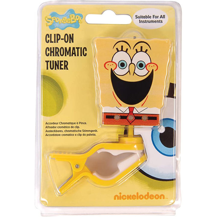 spongebob-squarepants-sbt01-guitar-tuner-จูนเนอร์-เครื่องตั้งสายกีตาร์-ที่ตั้งสาย-แบบหนีบ-ปรับหมุนได้-360-องศา-แถมฟรีถ่าน-ลิขสิทธิ์แท้