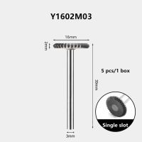 ที่จับ Y0602 Y1602M03 Y1203 3มม. หัวกัดสำหรับงานกัดเหล็กทังสเตนรูปทรงแผ่นโค้งรูปโรตารี่คาร์ไบด์ Y-Type