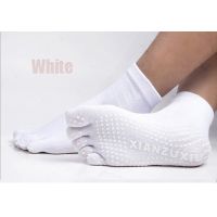 4 PairLot Mens Cotton Yoga Socks Breathable Non-slip Health Care Five Finger Toe Massage Socks Deodorant Anti Skid Socks