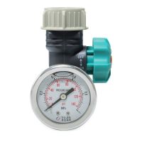 Adjustable Water Reducing Valve with Gauge Meter Adjustable Water Pressure Reducer No Air Leakage Water Valve Durable for Faucet Washer Dryer Parts