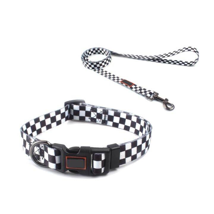 hot-nylon-dog-collar-and-leash-suitable-for-small-and-medium-sized-pitbull-two-piece-personality-gradient-color-pet-collar-and-leash